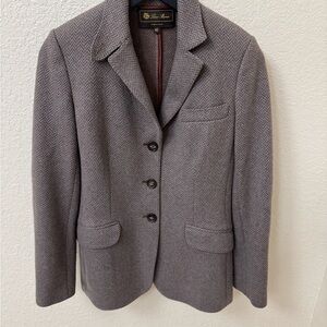 Loro Piana Gray Herringbone Jacket for Women